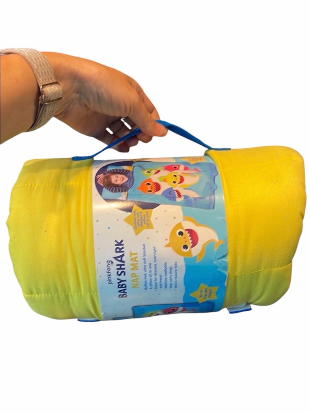 NEW Baby Shark Nap Mat Nickelodeon Family Mommy Shark Daddy Shark Pinkfong tote